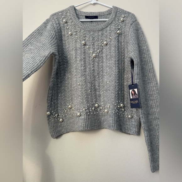 Rachel Roy Silver Gray Warm Pearl Sweater Size L NWT - Picture 5 of 9